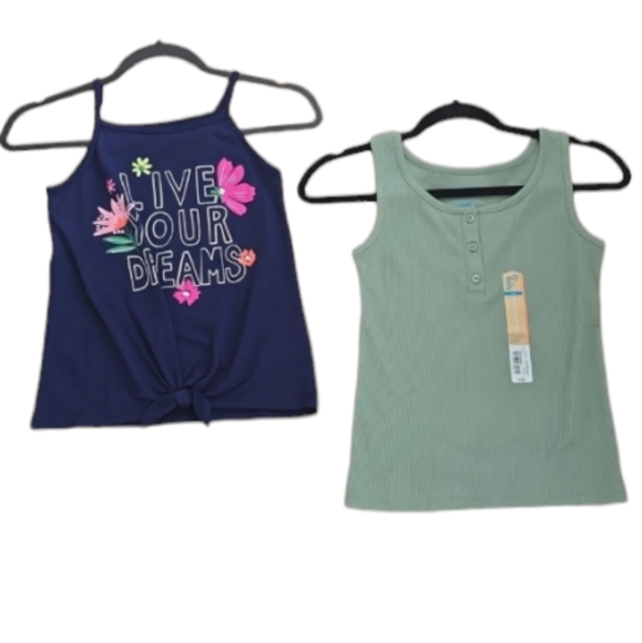 CARTER'S AND THEREABOUTS GIRLS TANK TOP BUNDLE SIZE SMALL 7 - Picture 1 of 11